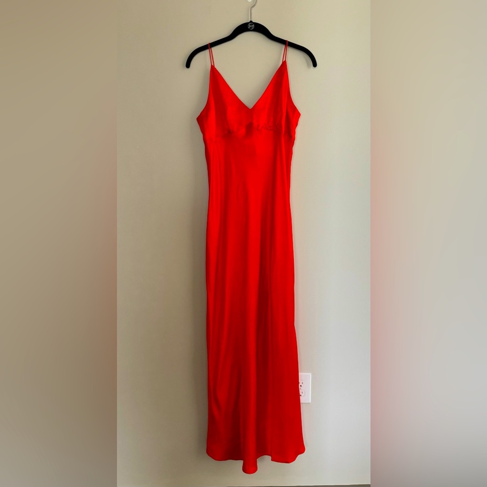 J.Crew size 6 vibrant orange summer dress